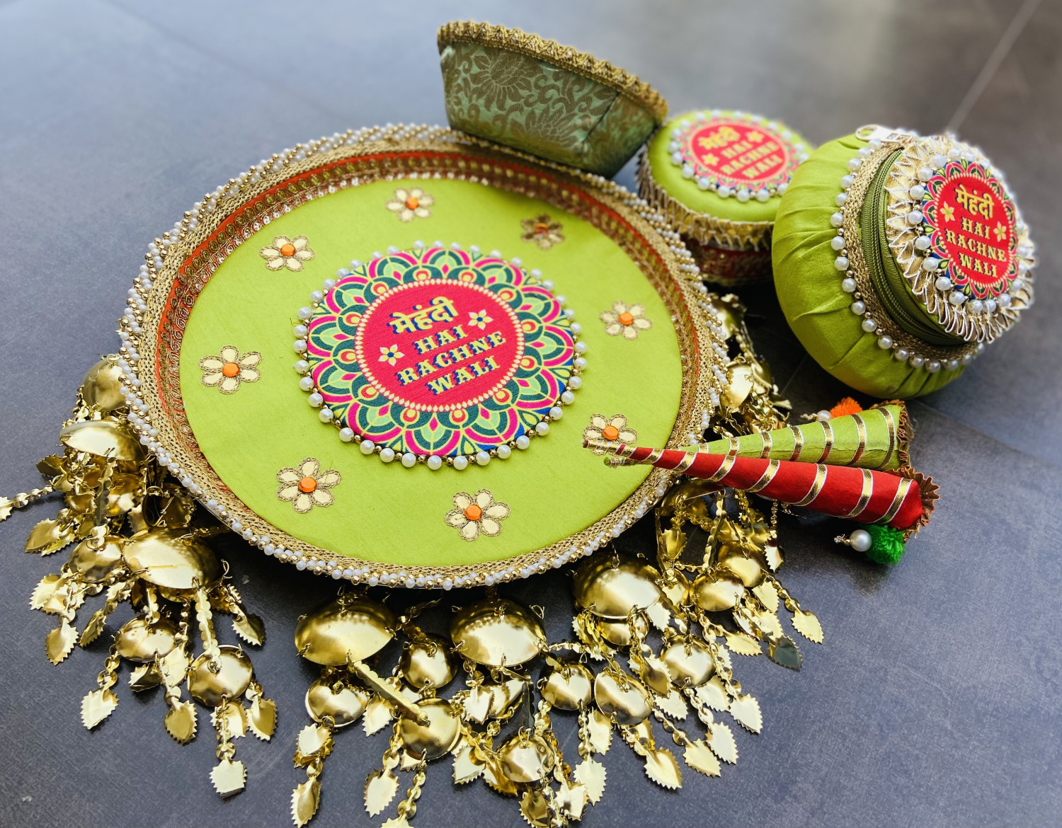 Kaleera Mehndi Platter