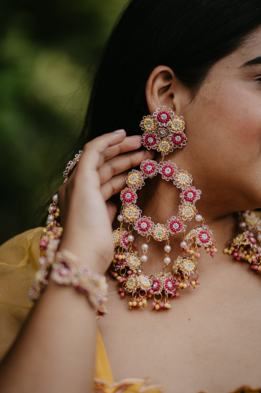Haldi Embroidery Jewellery